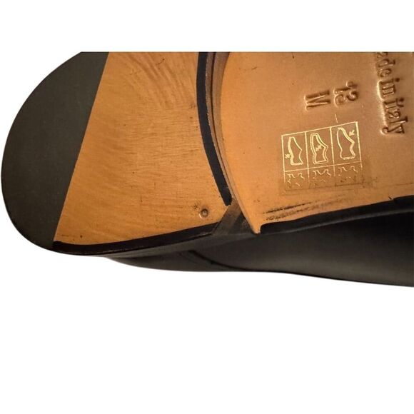 Massimo Matteo Men's Double Monk Strap Dress Shoes Black Size 13 M - Picture 8 of 12